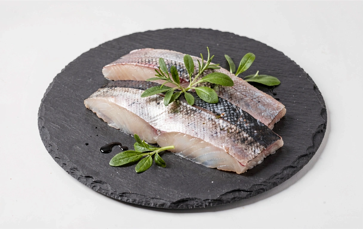 Friss hal és fűszernövények